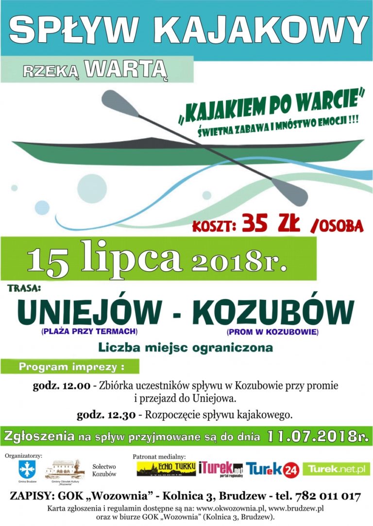 Warta ożywa – Kolejny spływ kajakowy w Brudzewie