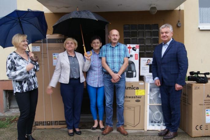 Otrzymali pomoc po  pożarze