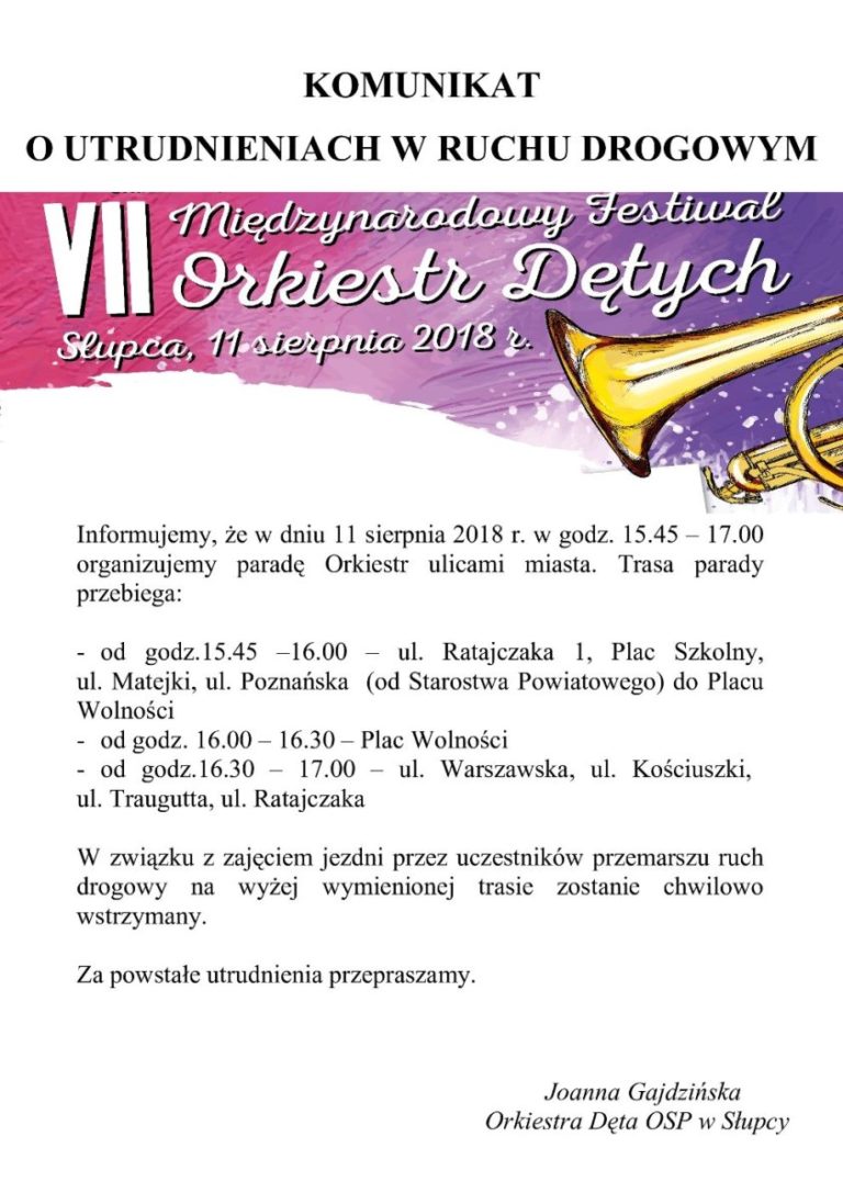 KOMUNIKAT OSTRZEGAWCZY