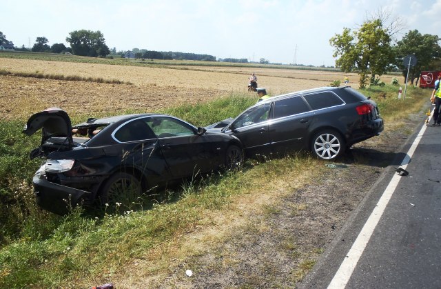 Groźny wypadek na drodze krajowej nr 92