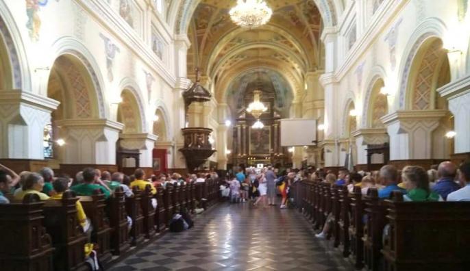 Konińska Pielgrzymka – Msza przed wyjściem ze Zduńskiej Woli