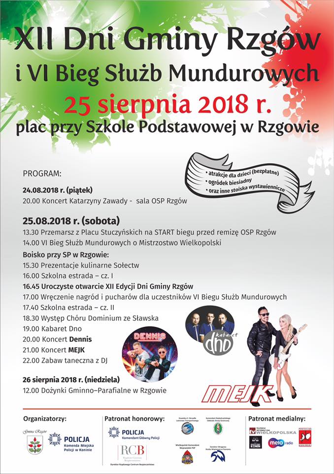 Zapraszamy na XII Dni gminy Rzgów