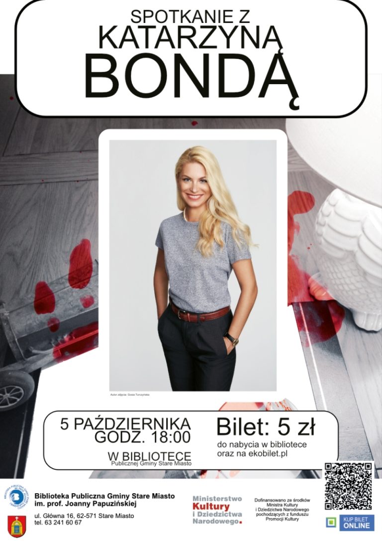 Spotkanie autorskie z Katarzyną Bondą