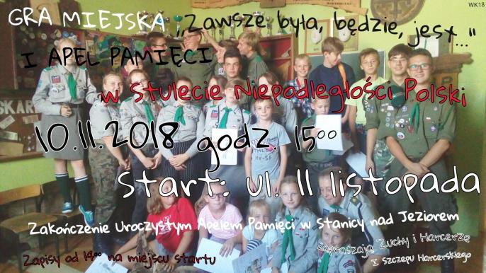 Harcerze ze Słupcy zapraszają na Grę Miejską