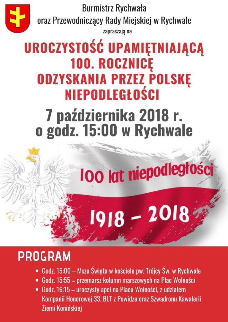 Uroczystość Upamiętniająca 100. – rocznicę Odzyskania przez Polskę Niepodległości