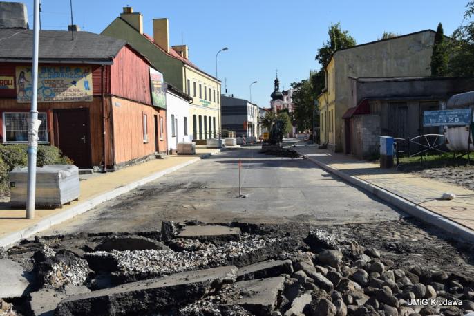 Przebudowa ulicy Kościelnej w Kłodawie