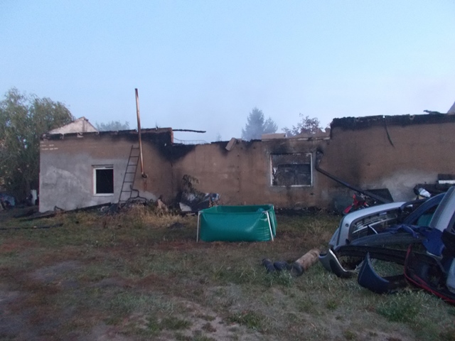 Pożar  w miejscowości Ziemięcin