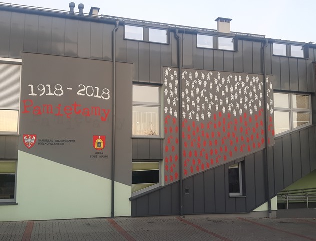 Mural  na Bibliotece w Starym MIeście