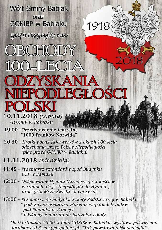Obchody Niepodległości w Babiaku