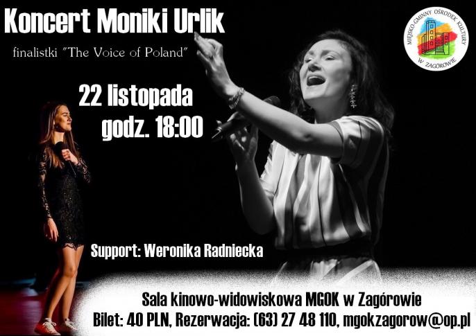 Koncert Moniki Urlik w Zagórowie