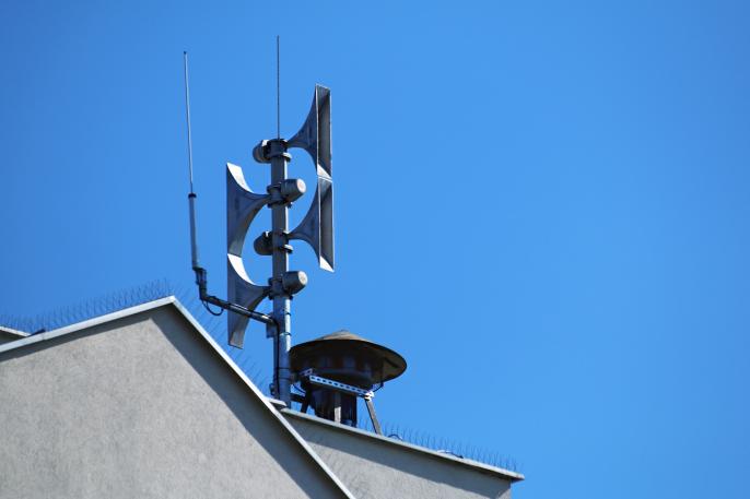 Próbny alarm w Koninie