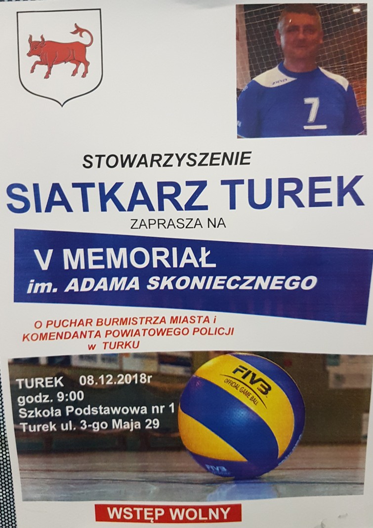 Zapraszamy na V Memoriał im. Adama Skoniecznego