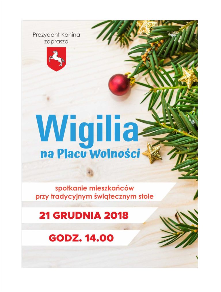 Zaproszenie na Wigilię miejską