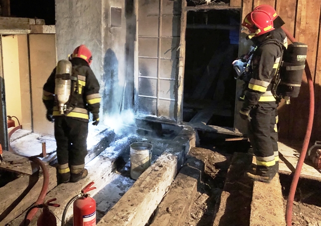 Groźny pożar w klasztorze w Lądzie