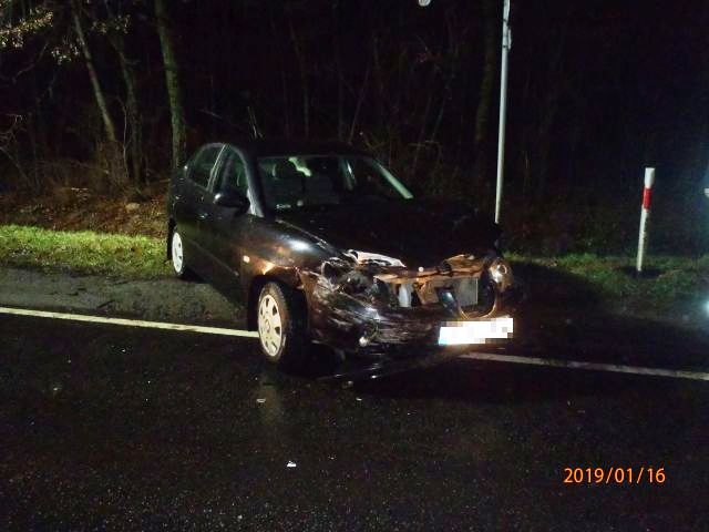 Wypadek na drodze K92