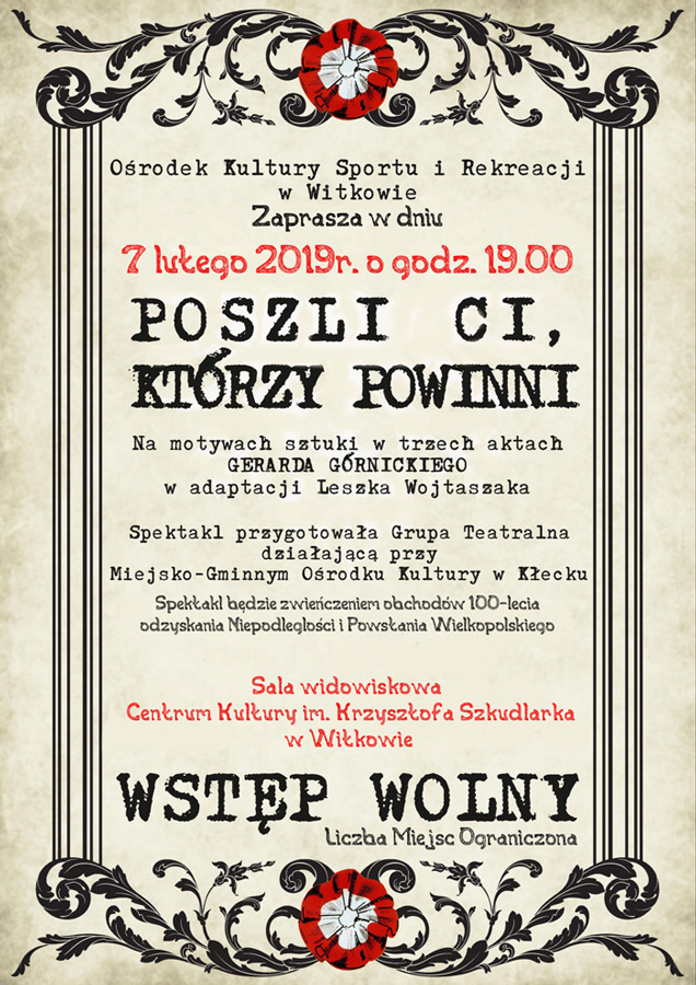 Poszli ci, którzy powinni