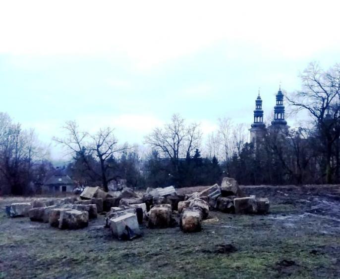 Gród w Lądzie zdemontowany