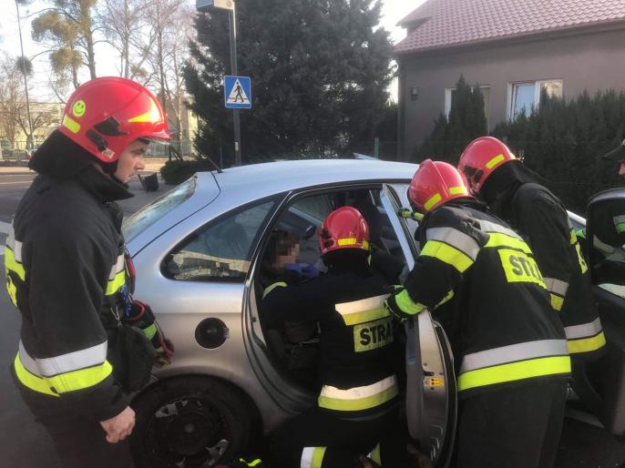 Wypadek w Słupcy na ul. Powstańców Wlkp