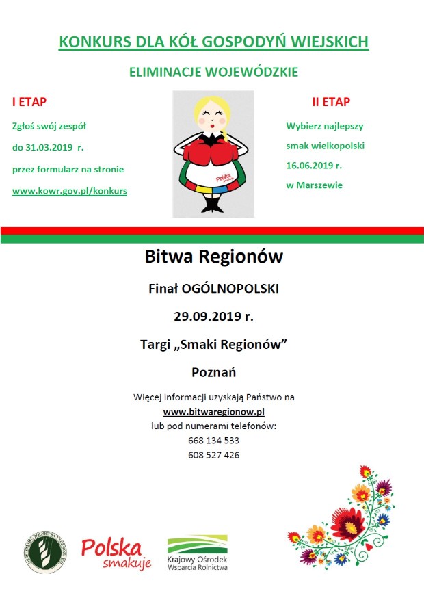 Konkurs dla Kół Gospodyń Wiejskich.
