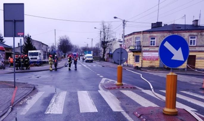 Uszkodzony gazociąg w Kole