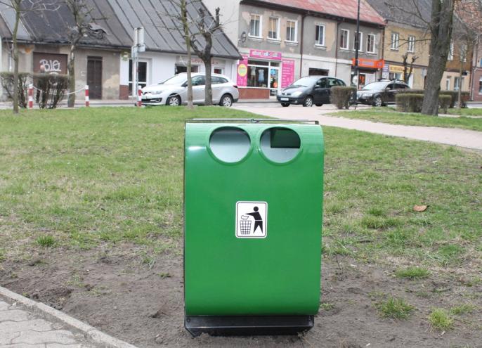 Wymiana koszy ulicznych