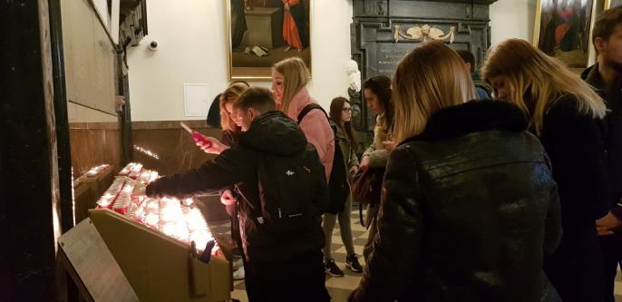 Pielgrzymka maturzystów z Batorego