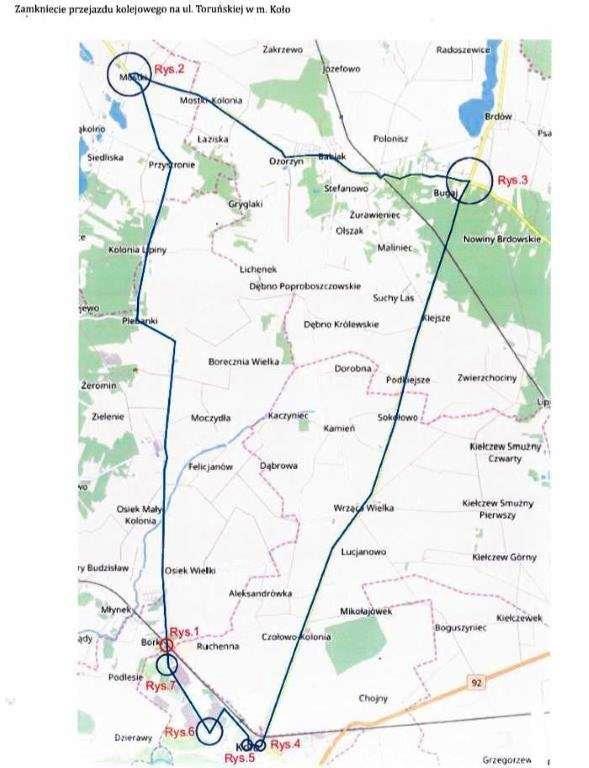 Zamknięcie przejazdu kolejowego na ul. Toruńskiej w Kole