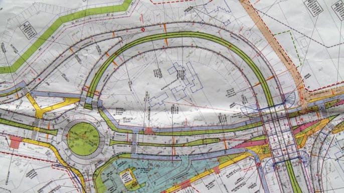 Jak powstaje skrzyżowanie ulicy Warszawskiej z ulicą Kolską