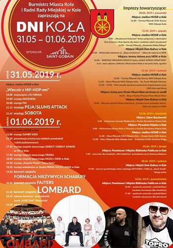 Program Dni Koła 2019 i wykaz imprez towarzyszących