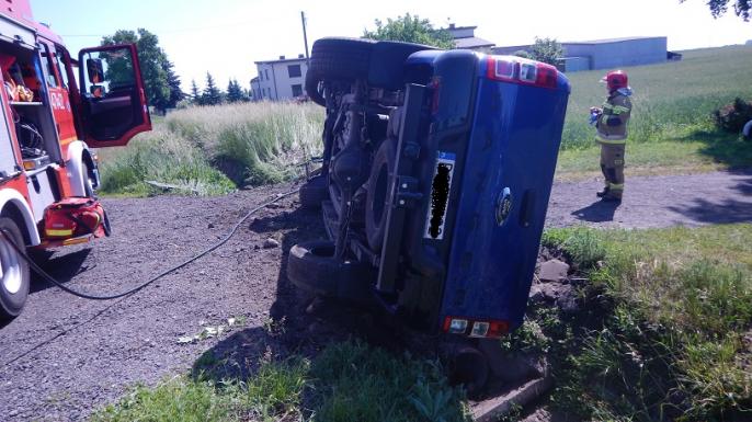 Wypadek w Grzegorzewie