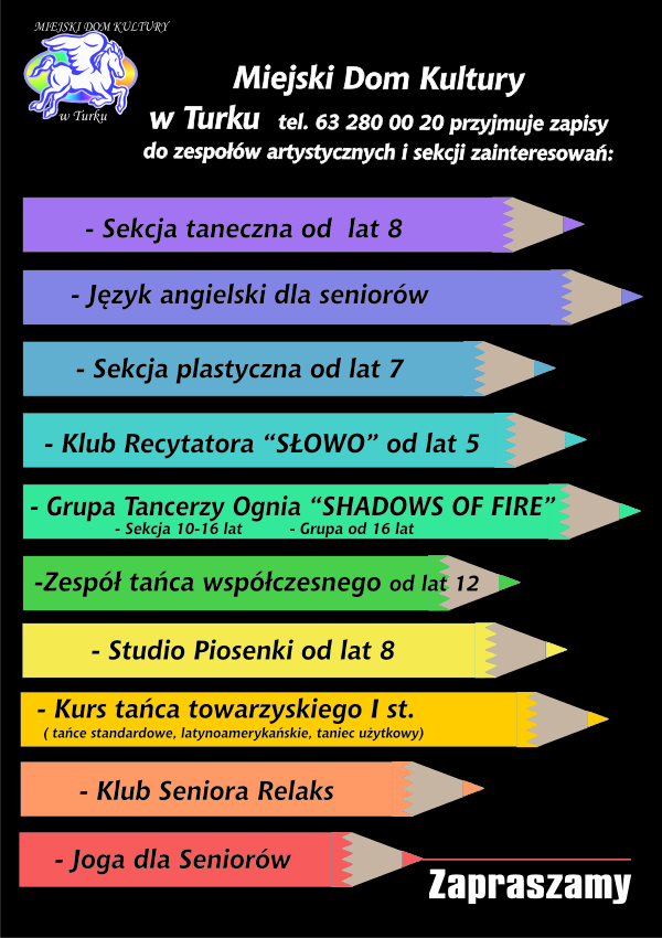 Oferta MDK dla mieszkańców Turku na nowy sezon