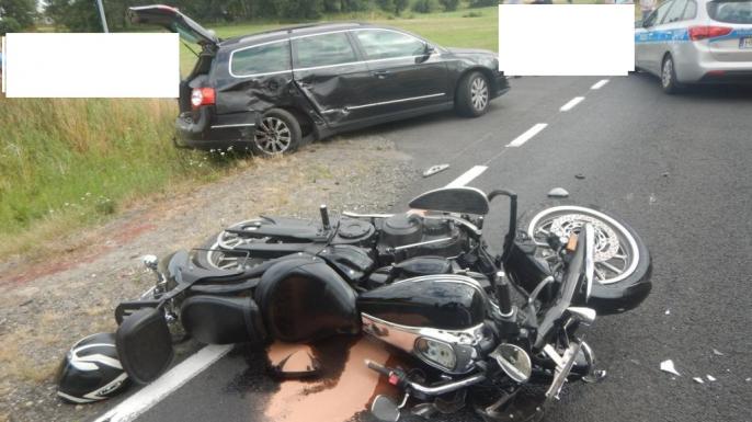 Wypadek drogowy w miejscowości Kiejsze.