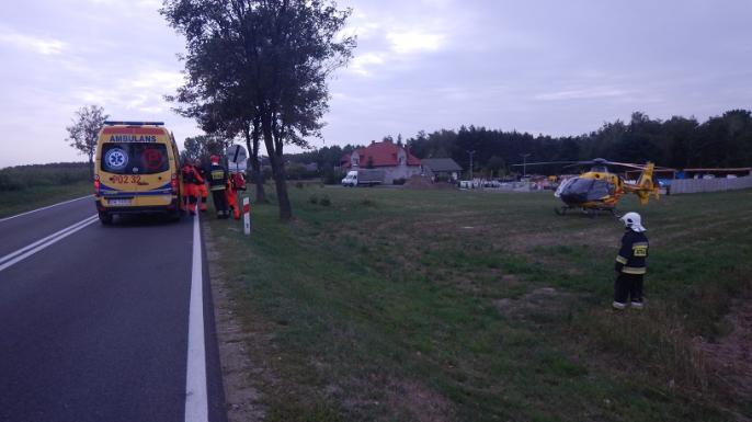 Śmiertelny wypadek motocyklisty