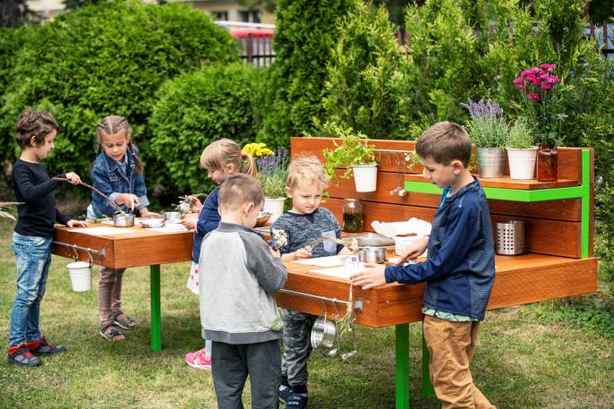 Naukowo-Sensoryczny Park Doświadczeń na terenie Przedszkola nr 4 w Koninie