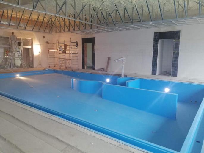 Postęp prac na basenie