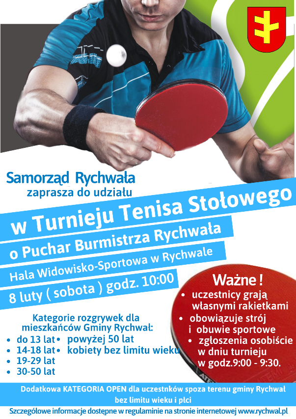 Turniej Tenisa Stołowego w Rychwale