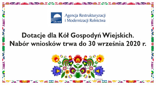 Koła gospodyń wiejskich mogą składać wnioski o pomoc