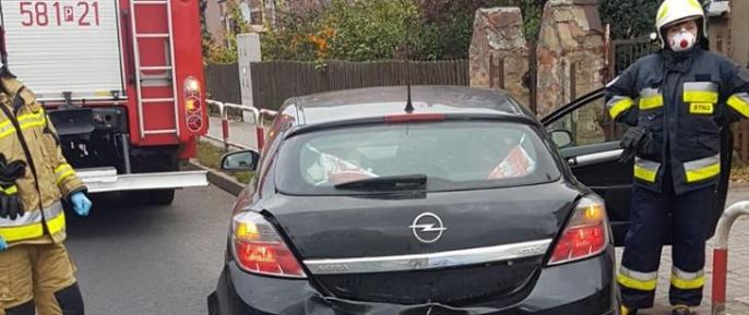 Zderzenie samochodów na K92 w Strzałkowie