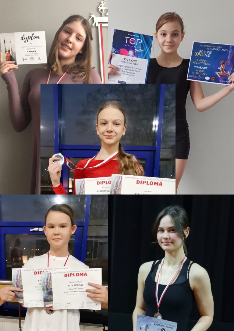 Tancerki zespołu CODA w turniejach online