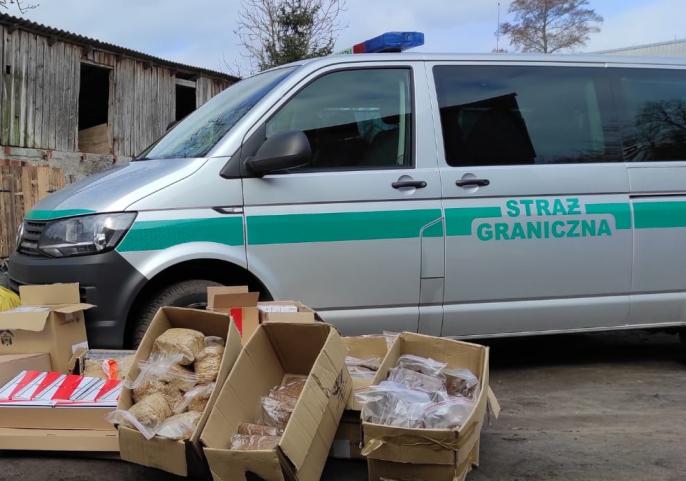 Nielegalny towar przygotowany do sprzedaży