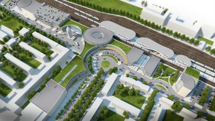 Tak mógł wyglądać nowy dworzec w Koninie wraz z otoczeniem…