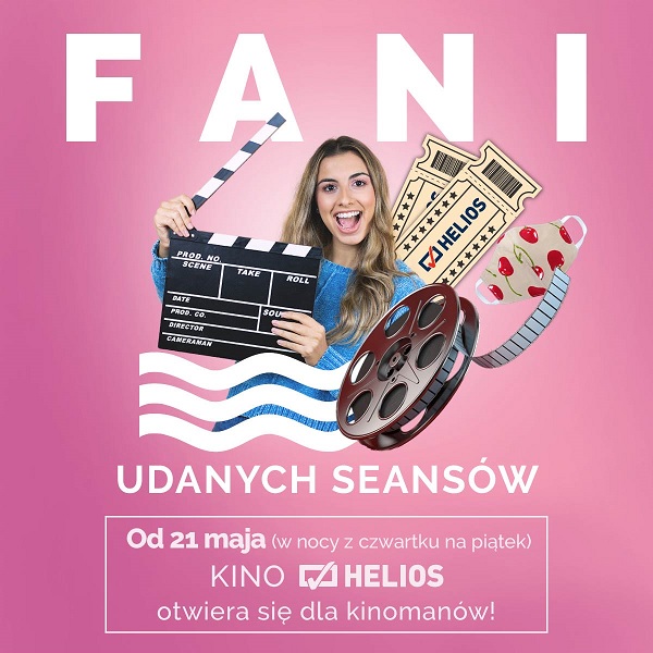 Ponowne otwarcie kina Helios w Galerii nad Jeziorem