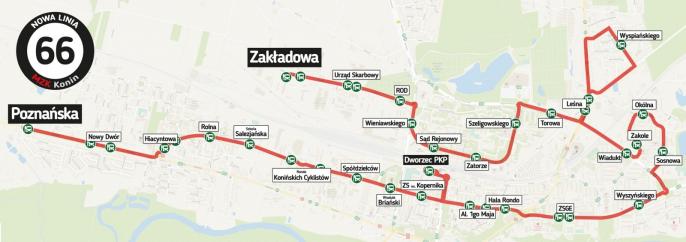 Linia o numerze 66 już od 1 czerwca!