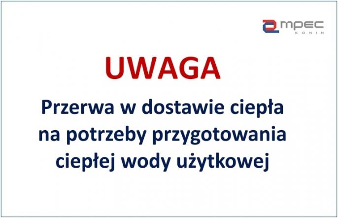 Przerwa w dostawie ciepła