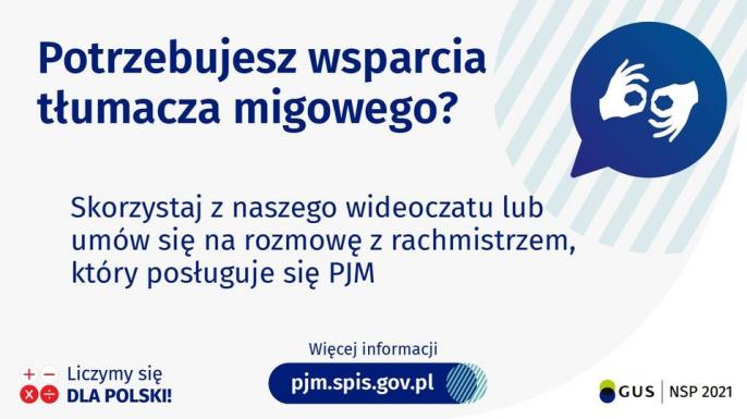 Polski Język Migowy na stronie Narodowego Spisu Powszechnego