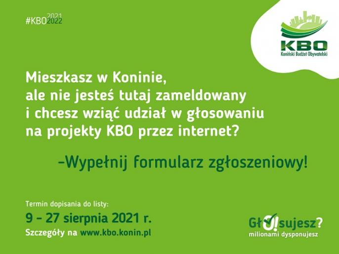 Od poniedziałku można się dopisywać do listy głosujących