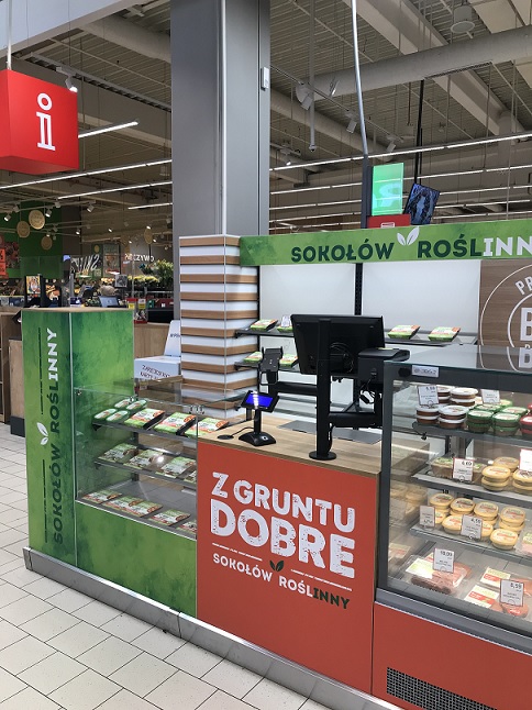 Pierwsze w Polsce stoisko vege firmy Sokołów