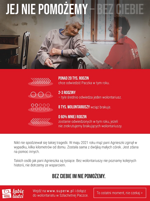 Bez Ciebie im nie pomożemy. Szlachetna Paczka i Akademia Przyszłości pilnie poszukują wolontariuszy w województwie wielkopolskim! Brakuje ponad 800 osób