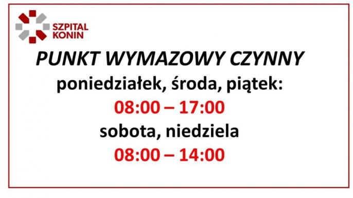Dłużej czynny będzie punkt wymazowy