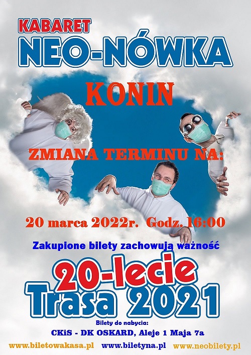 Zmiana terminu występu kabaretu NEO-NÓWKA
